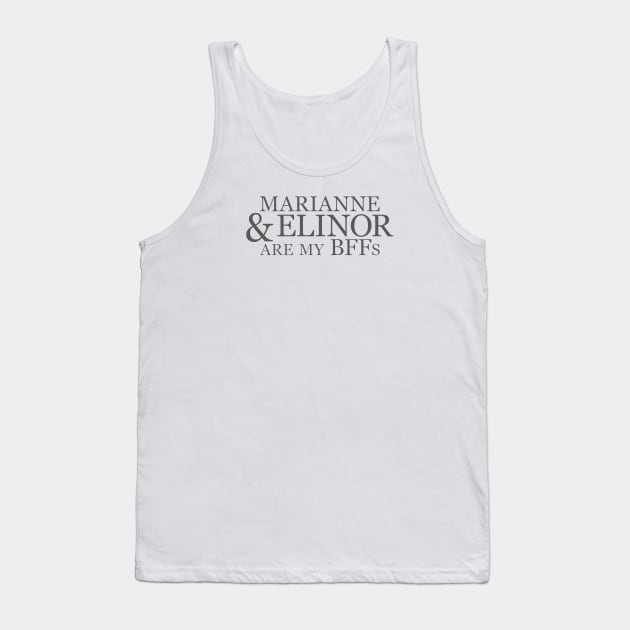 Book BFFs - Marianne/Elinor Tank Top by jayMariah